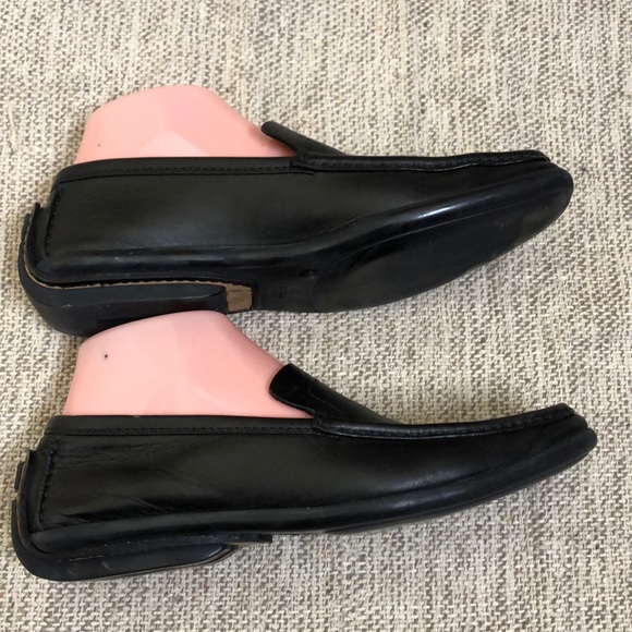 AUTHENTIC GUCCI BLACK LEATHER LOAFER WOMENS SZ 8.5 - Picture 5 of 9